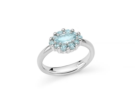 Anello Miluna Donna Le Gemme in Argento Topazio LID3859 - LID3859